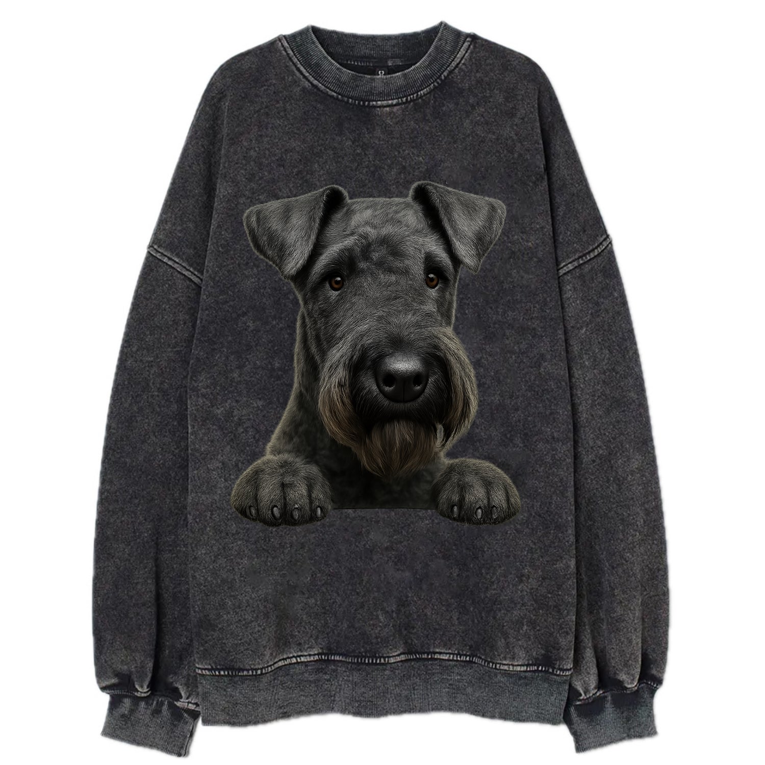 Kerry Blue Terrier  - Vintage Sweatshirt - Black