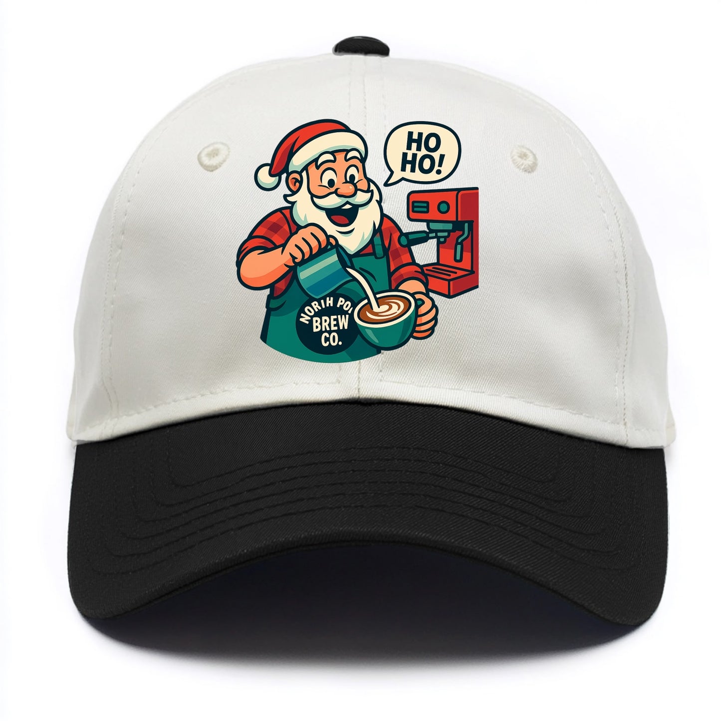 Santa Barista - Two Tone Cap - Black