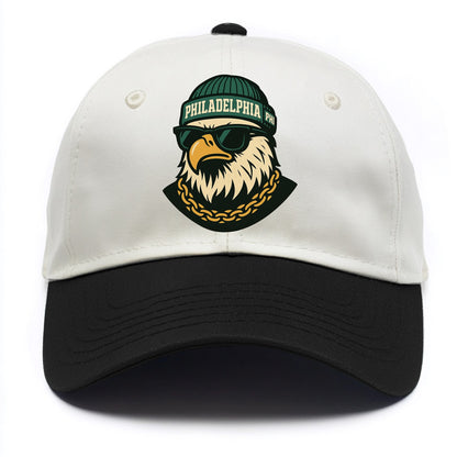 "eagle" "philadelphia" "phi" "green" "us East" - Two Tone Cap - Black