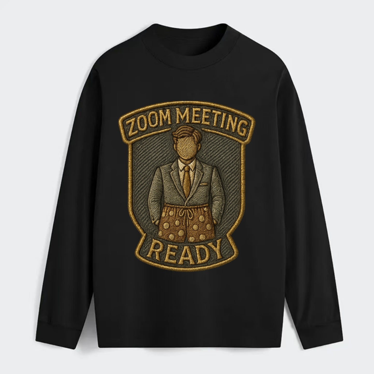Zoom Meeting Ready  - Classic Long Sleeve Shirt - Black