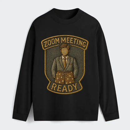 Zoom Meeting Ready  - Classic Long Sleeve Shirt - Black