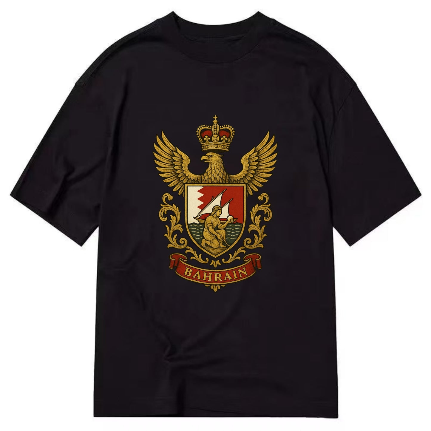 Bahrain Heritage Badge  - Classic T-shirt - Black