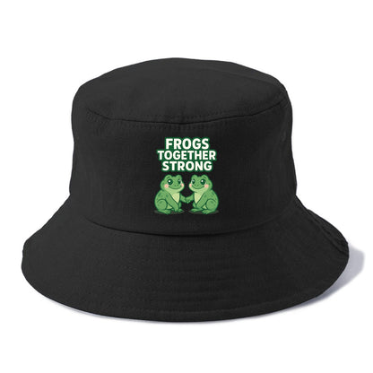 Frogs Together Strong 2 - Bucket Hat - Black