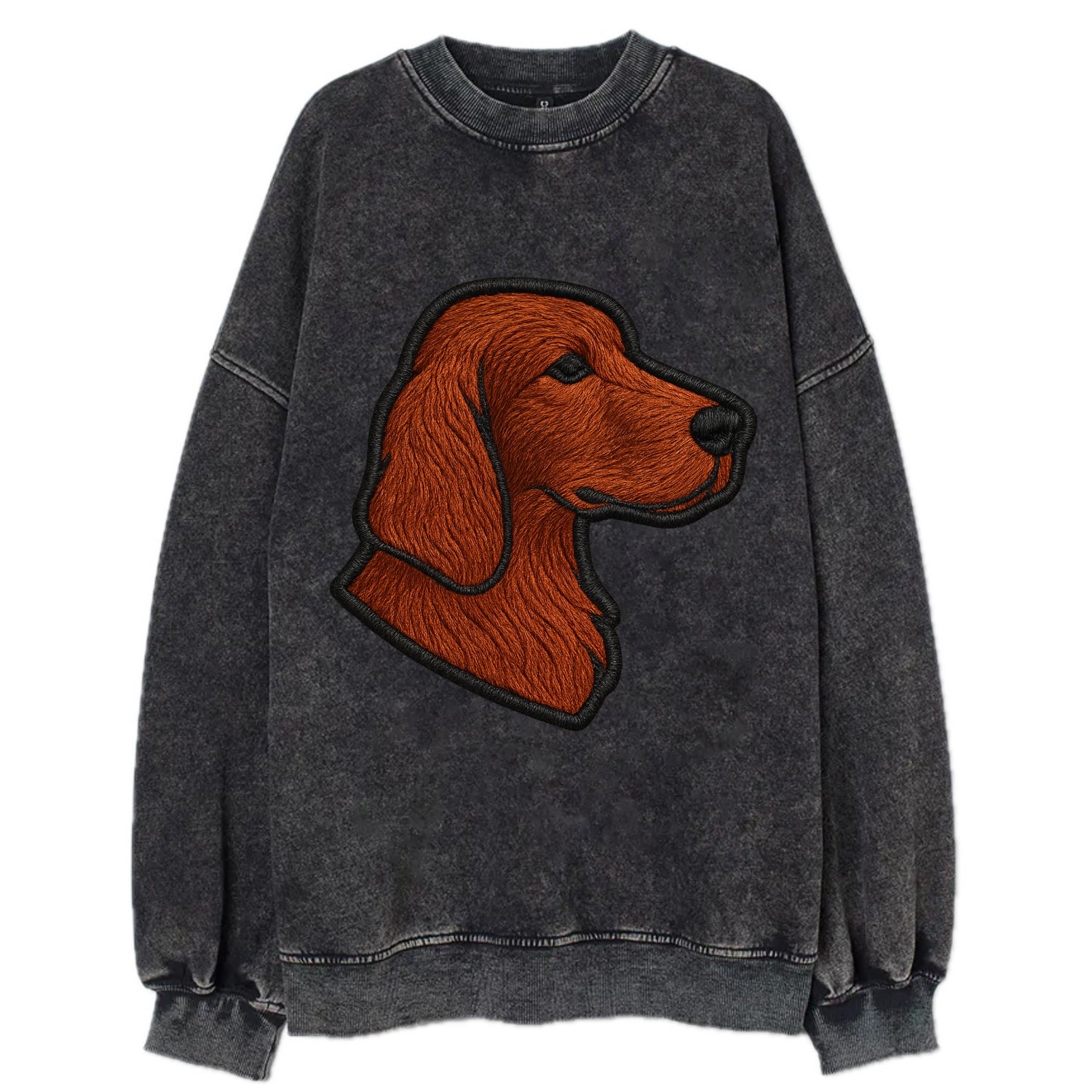Irish Setter - Contemporary red setter l - Vintage Sweatshirt - Black