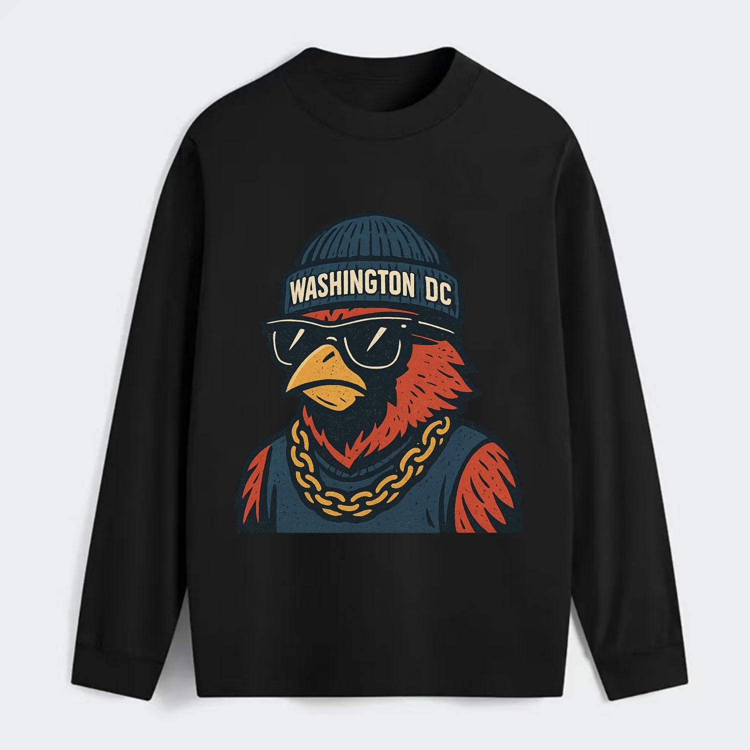 "cardinal" "washington Dc" "dc" "navy" "us East" - Classic Long Sleeve Shirt - Black