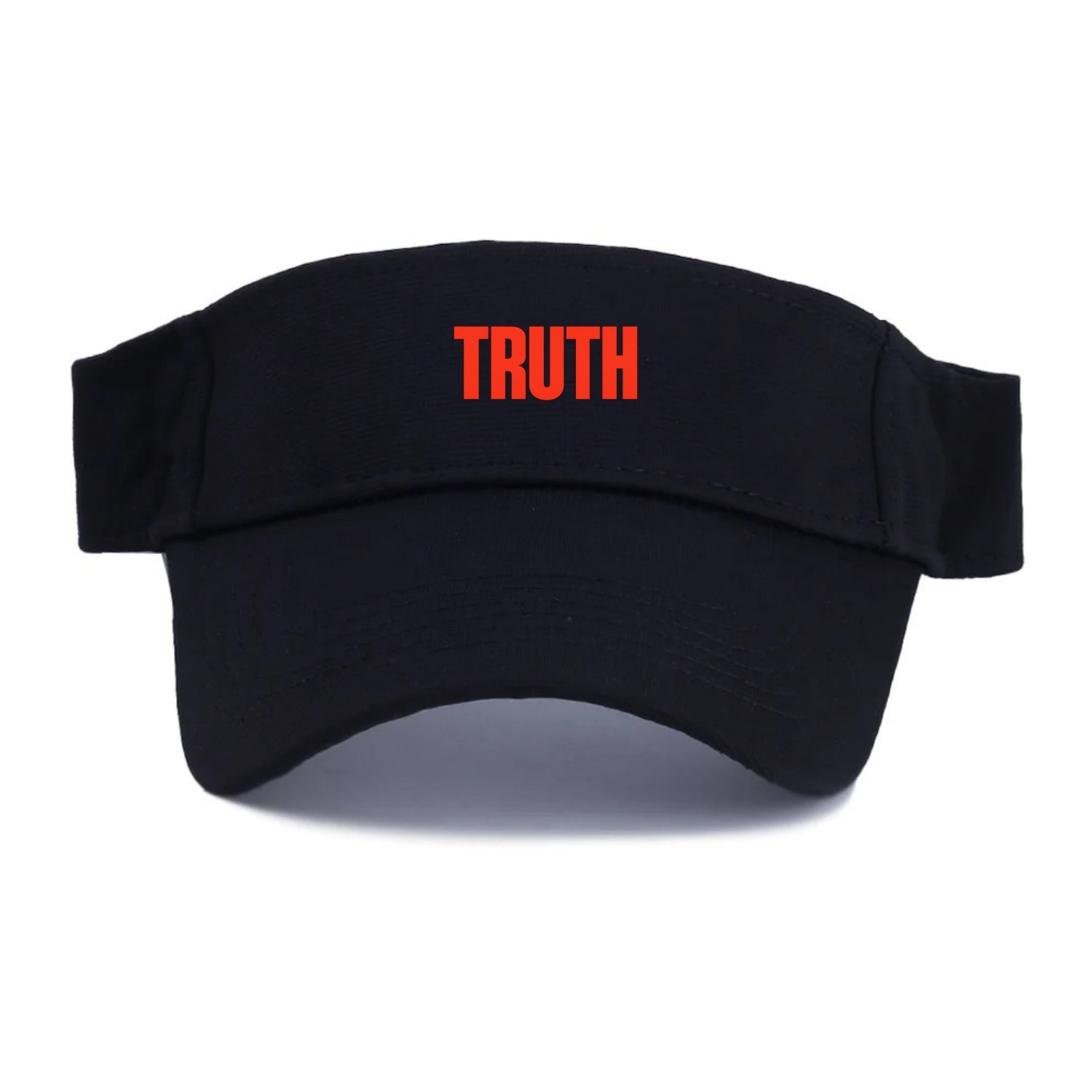Bold typography design - "TRUTH" - honesty, reality - Visor - Black