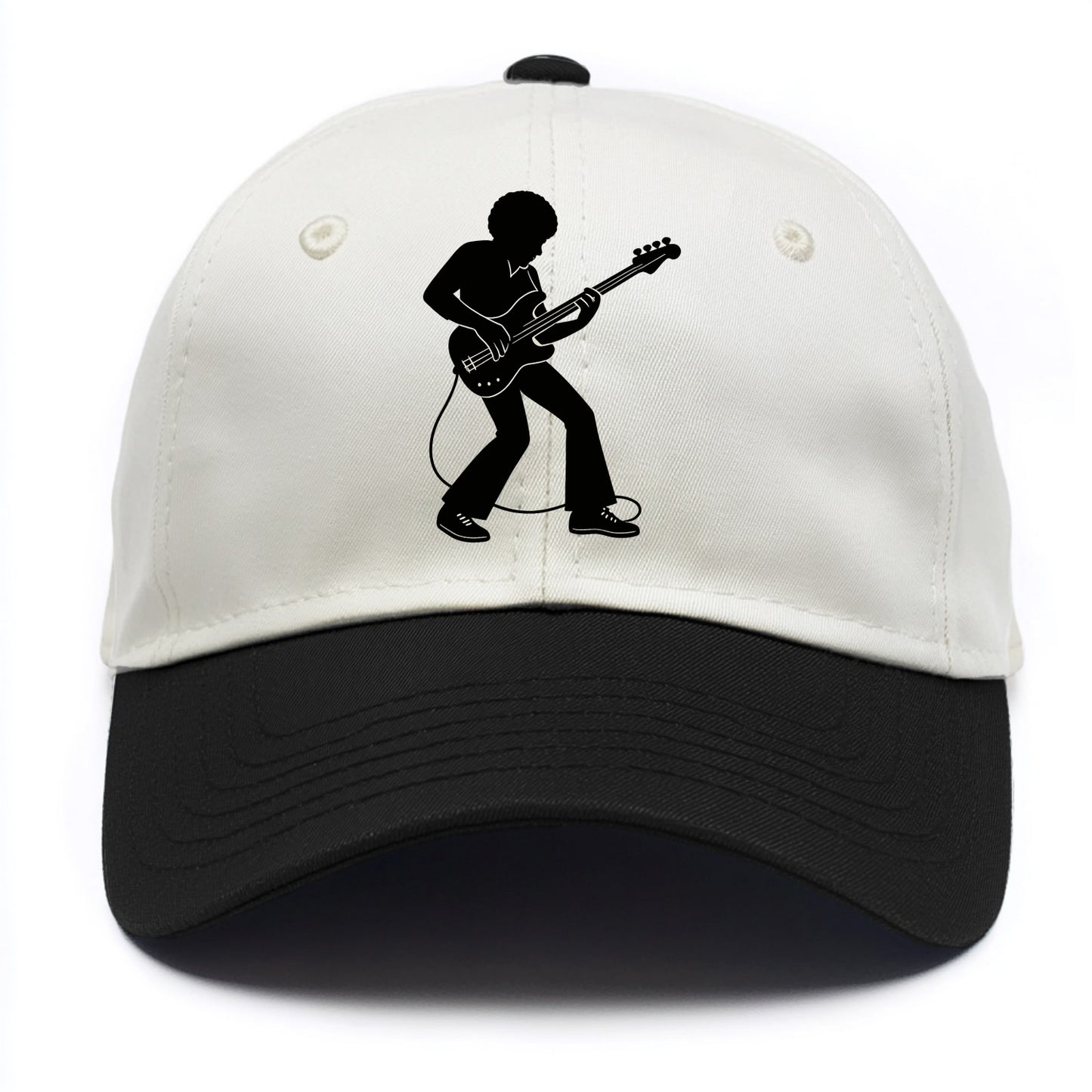 Bass guitarist slap technique - Two Tone Cap - Black