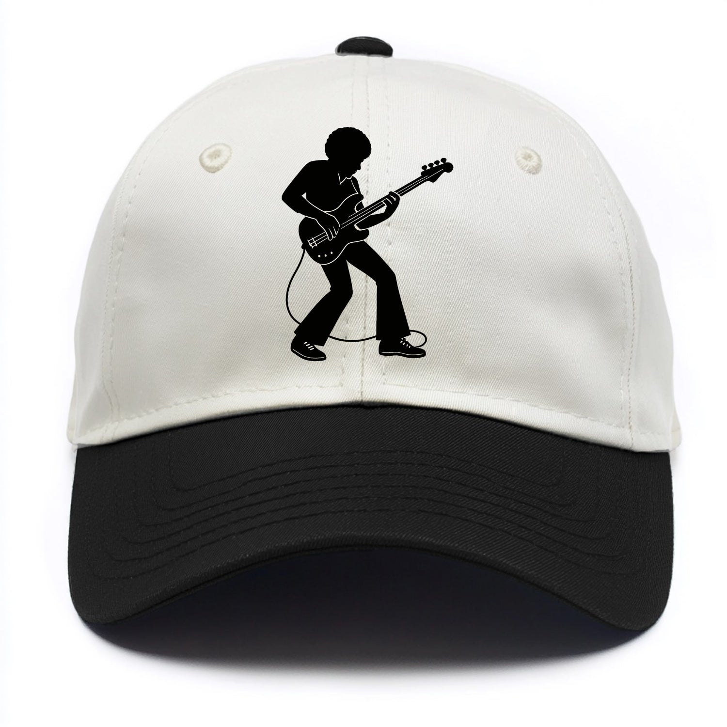 Bass guitarist slap technique - Two Tone Cap - Black