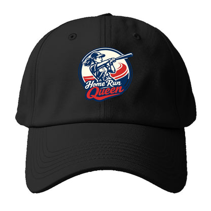 Feminine Power at Bat - Baseball Cap For Big Heads - Black