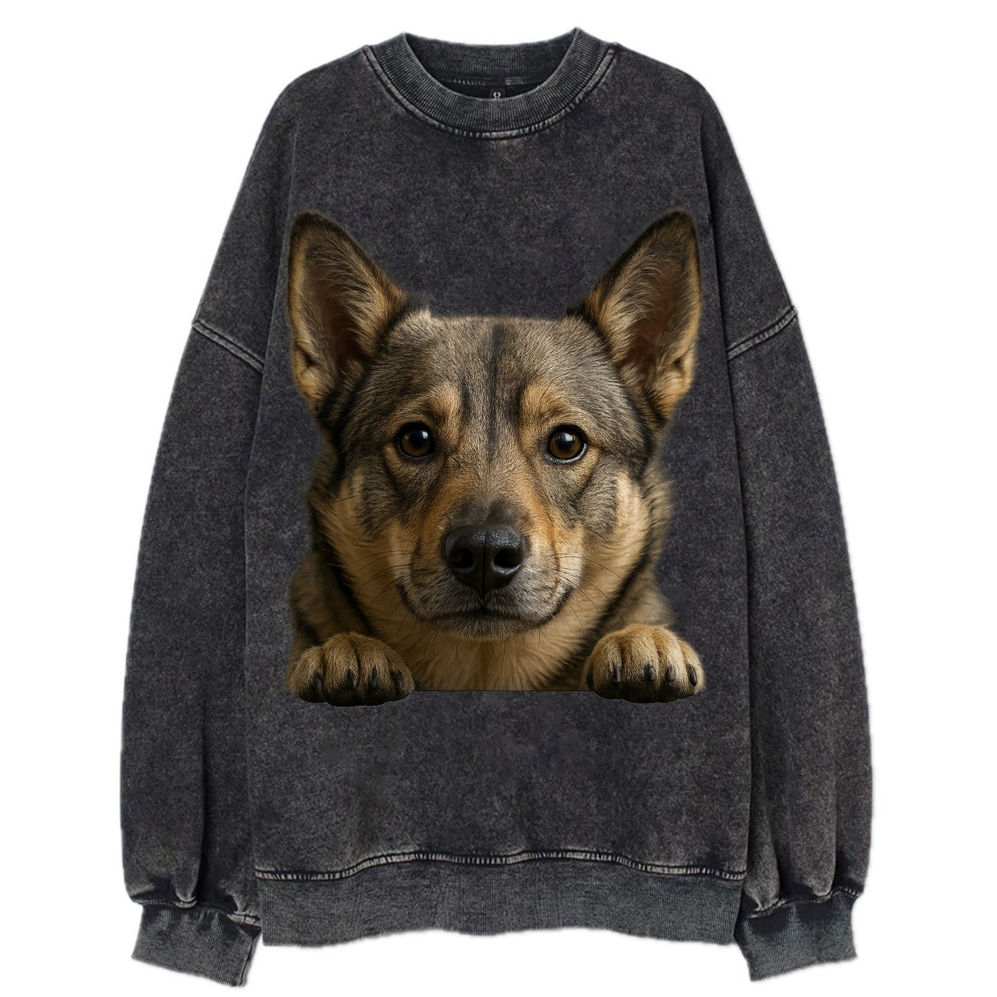 Swedish Vallhund  - Vintage Sweatshirt - Black
