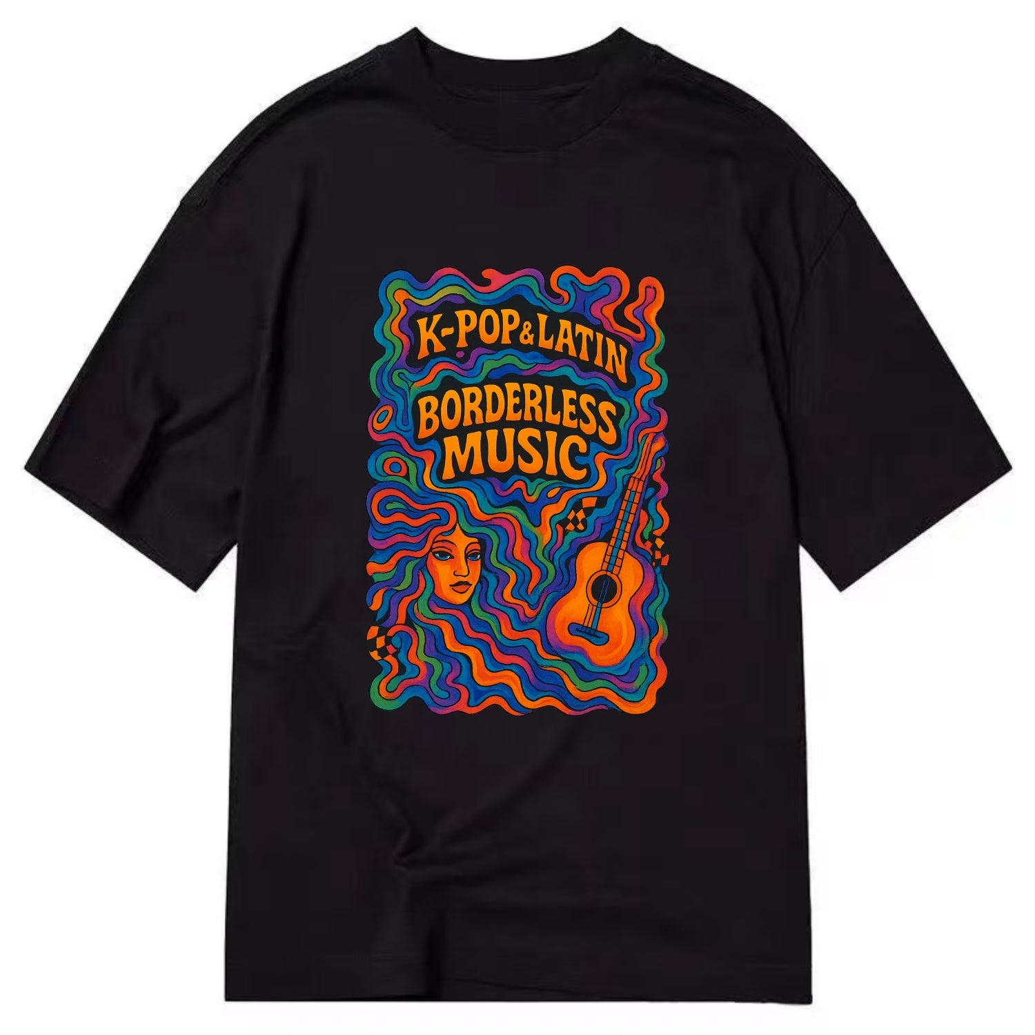 K-Pop and Latin fusion explosion - "Borderless Music" - cross-cultural sounds - Classic T-shirt - Black