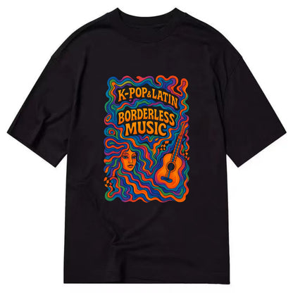 K-Pop and Latin fusion explosion - "Borderless Music" - cross-cultural sounds - Classic T-shirt - Black
