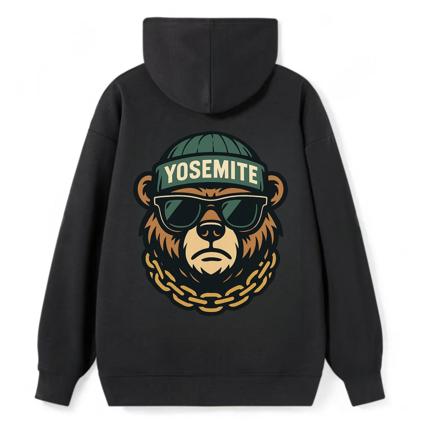 Yosemite Bear - Classic Pullover Hoodie - Black