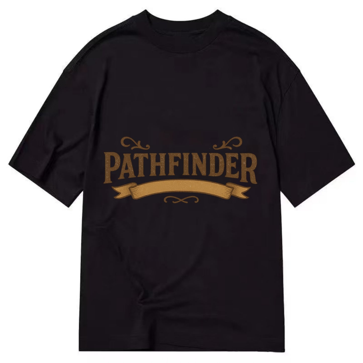 Bold typography design - "PATHFINDER" - finding the way, leading others - Classic T-shirt - Black