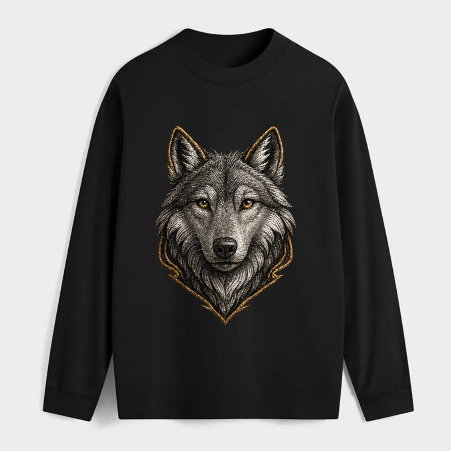 Wolf Totem  - Classic Long Sleeve Shirt - Black