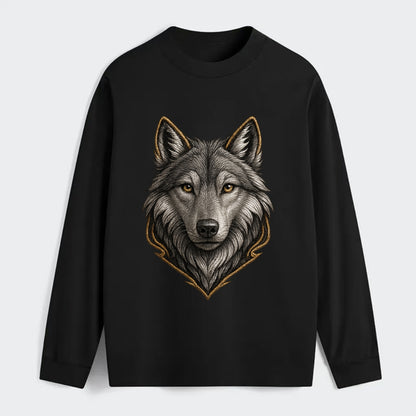 Wolf Totem  - Classic Long Sleeve Shirt - Black