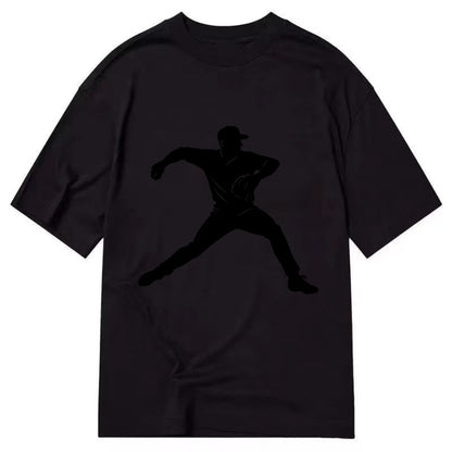 Baseball pitcher wind-up motion - Classic T-shirt - Black