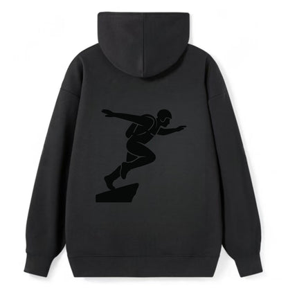 Base jumper launching off - Classic Pullover Hoodie - Black