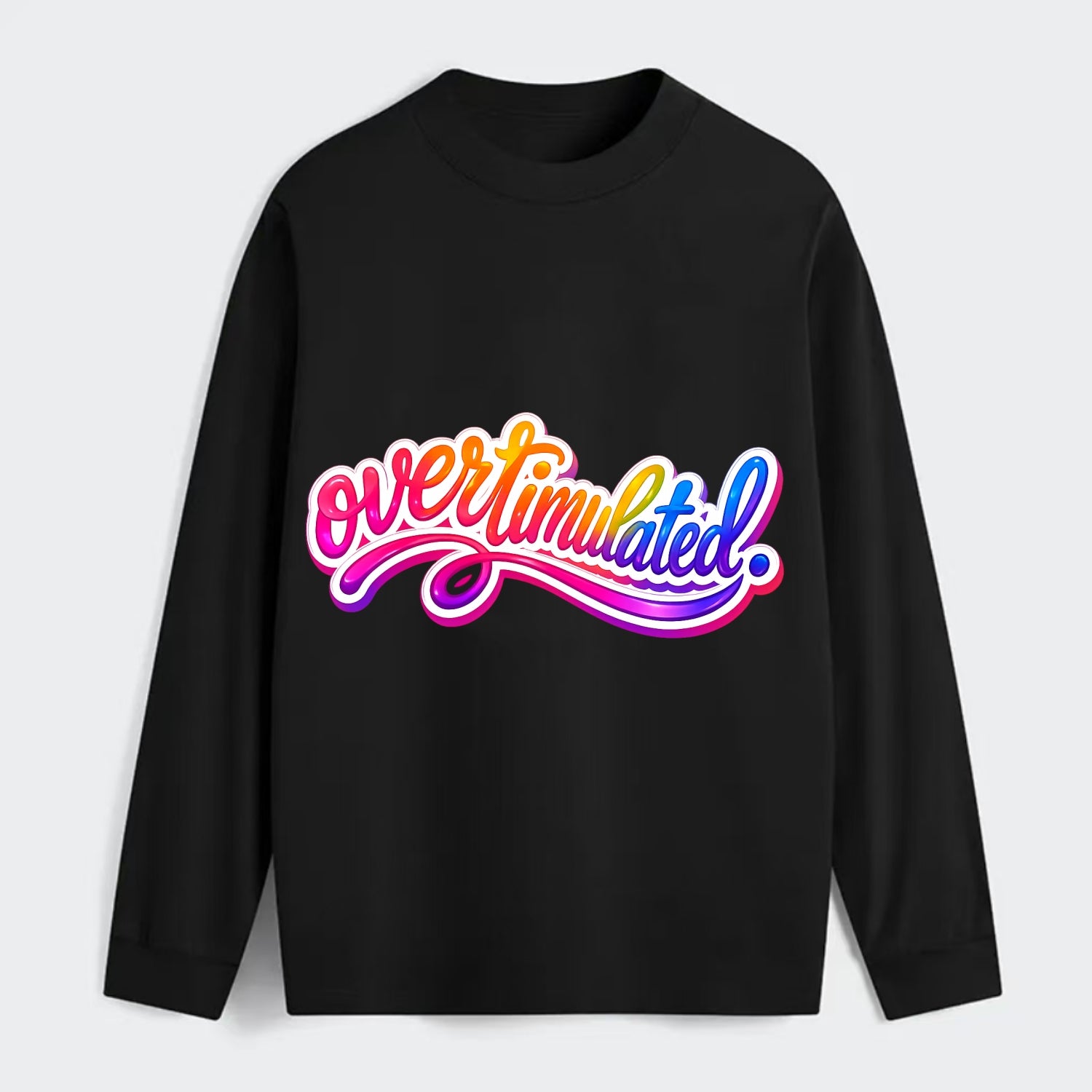 Overstimulated - Classic Long Sleeve Shirt - Black