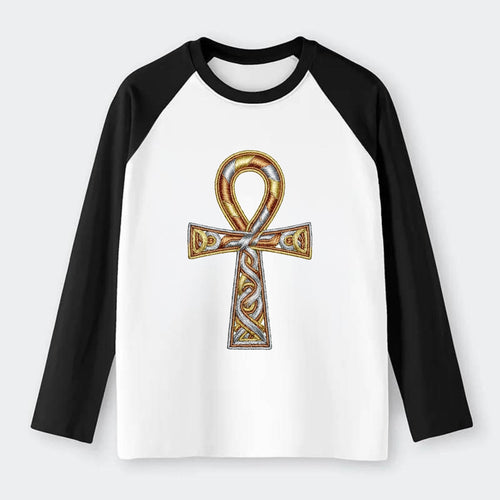 Ankh of Life - Raglan Long Sleeve T-Shirt