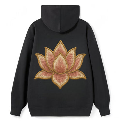 Lotus Flower - Classic Pullover Hoodie - Black
