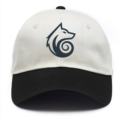 Wind Wolf Spiral  - Two Tone Cap - Black
