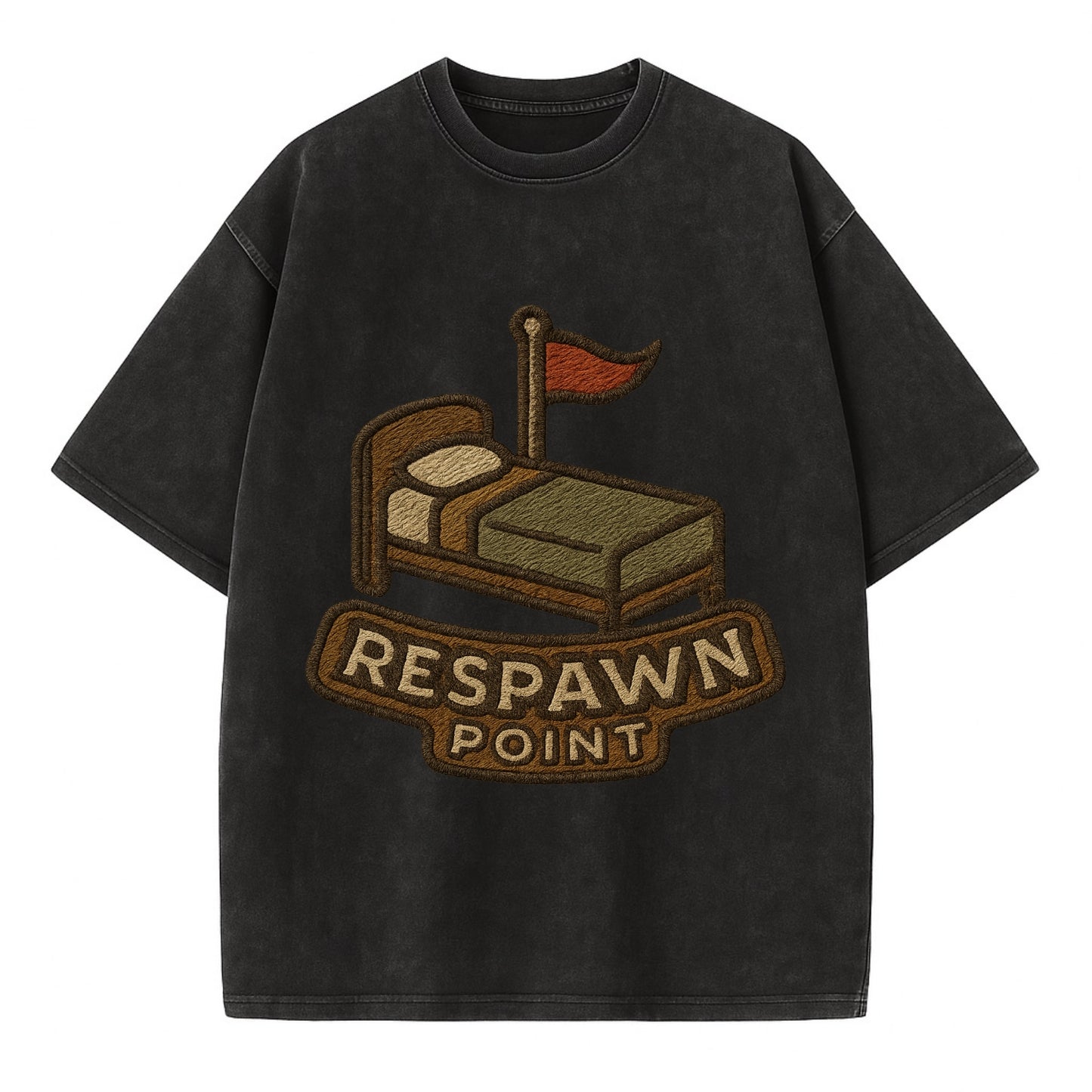Respawn Point  - Vintage T-shirt - Black