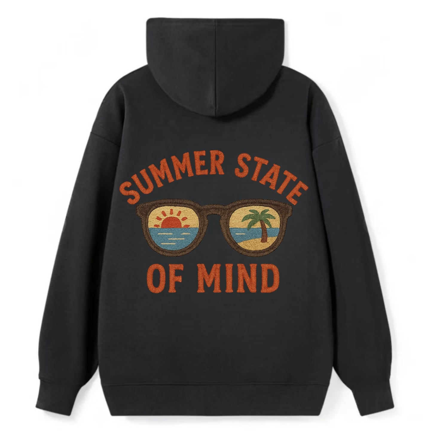 Summer State Of Mind  - Classic Pullover Hoodie - Black