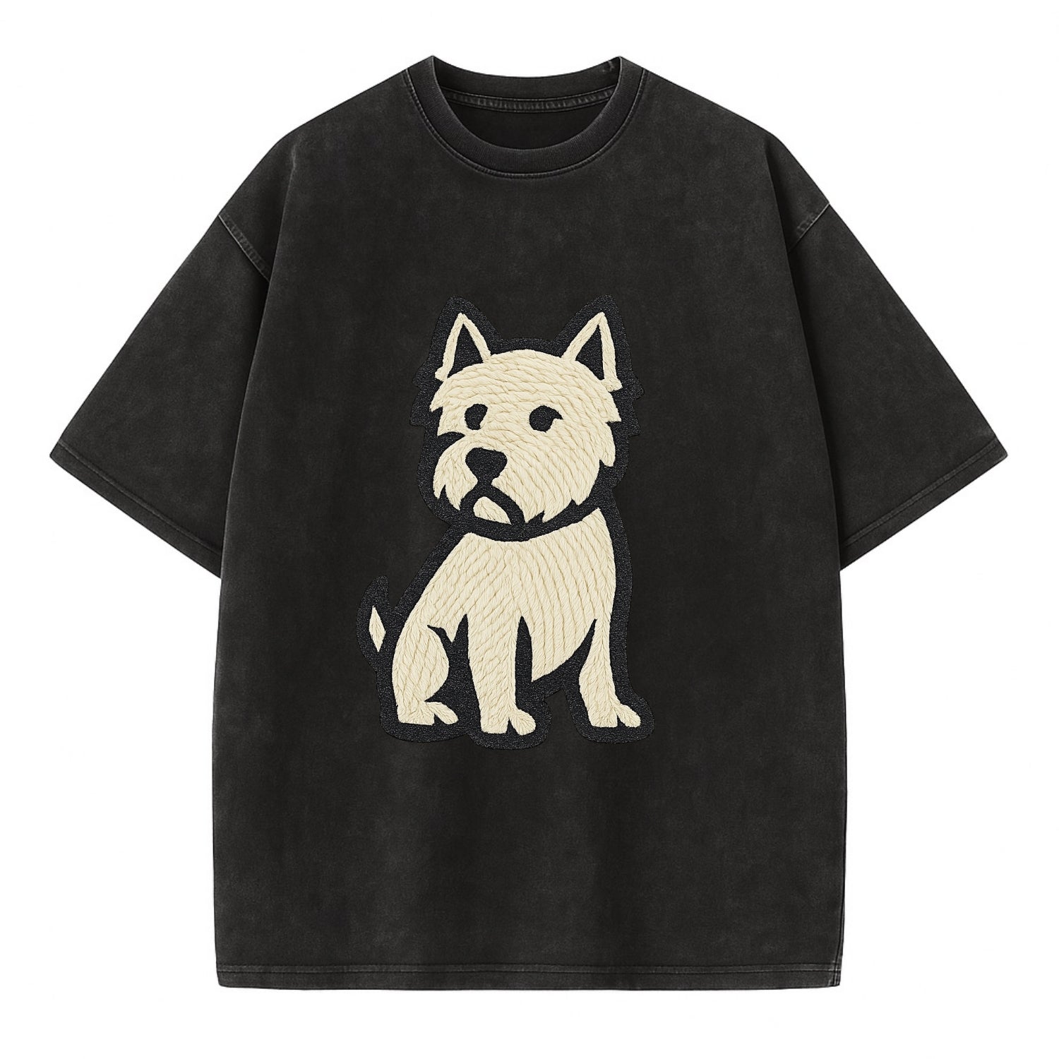 West Highland White Terrier - Alert stan Vintage T-shirt - Black