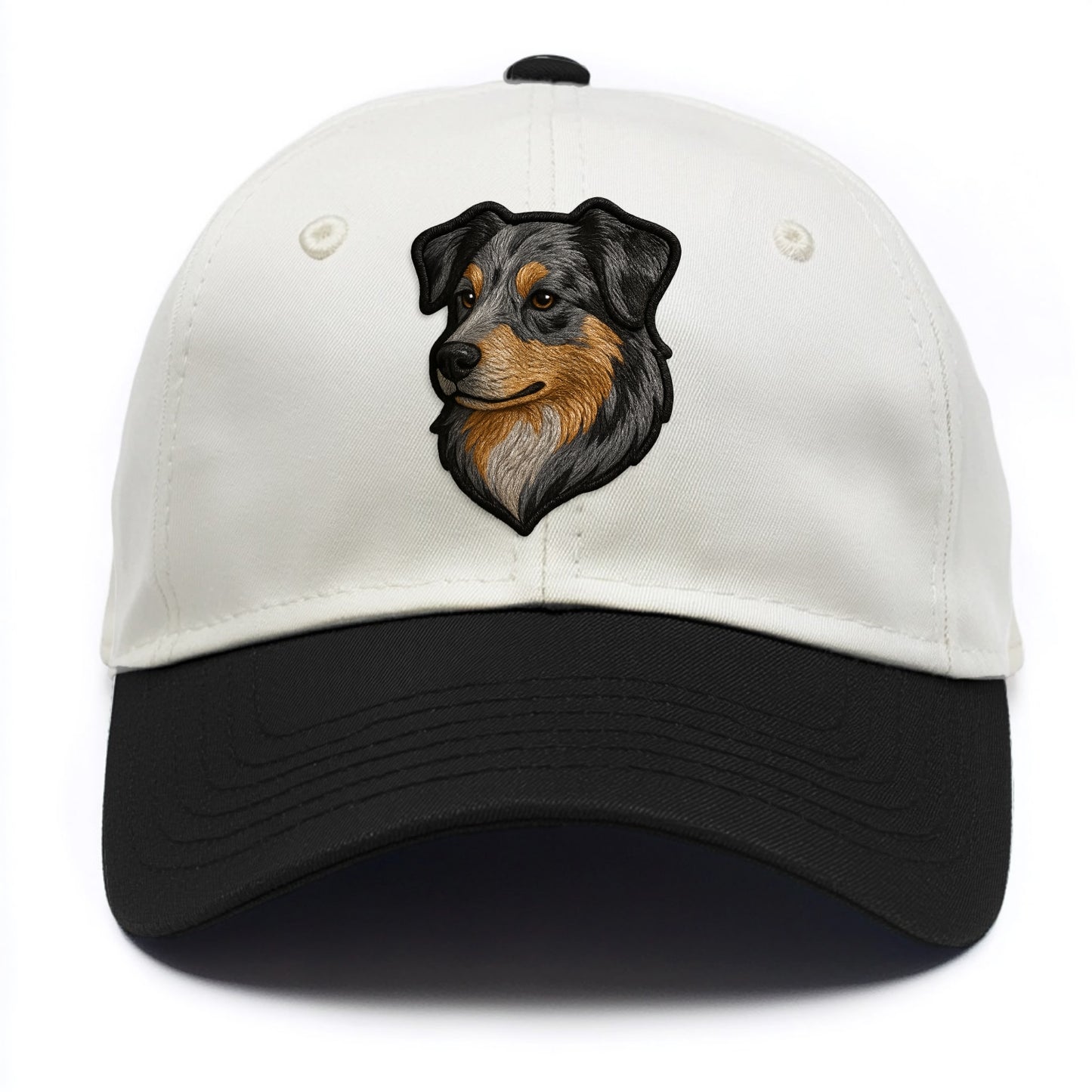 Australian Shepherd - Modern merle patte - Two Tone Cap - Black