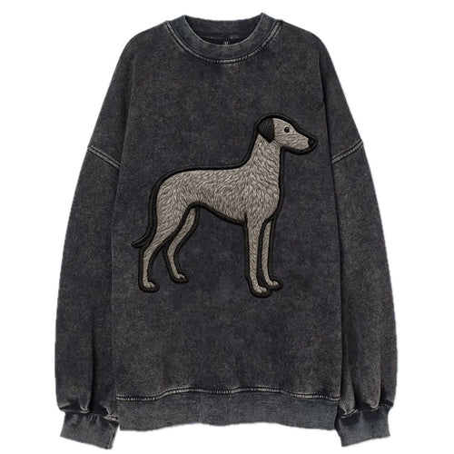 Scottish Deerhound - Trendy hound silhou - Vintage Sweatshirt