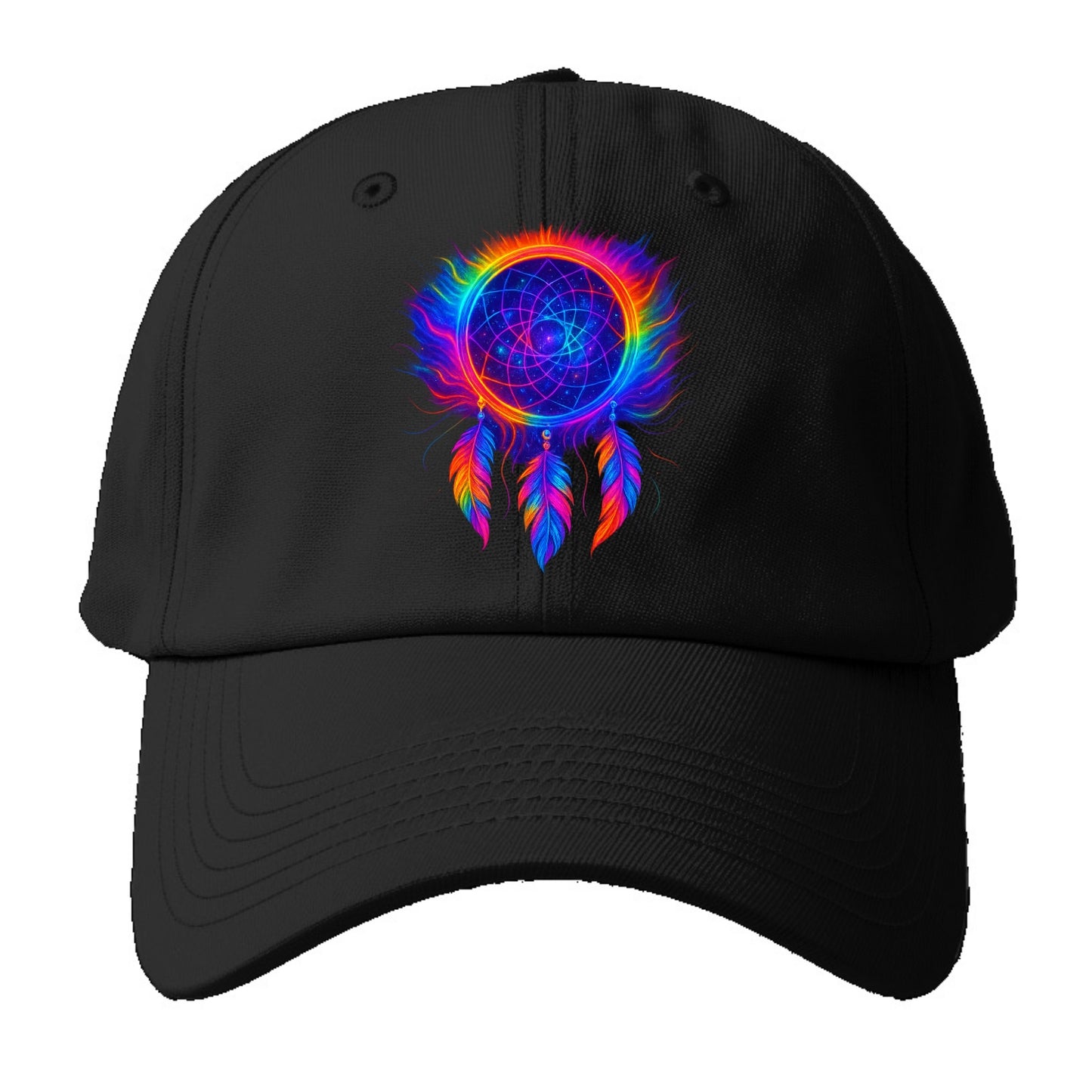 Dream Catcher Universe - Cosmic dreamcat - Baseball Cap - Black