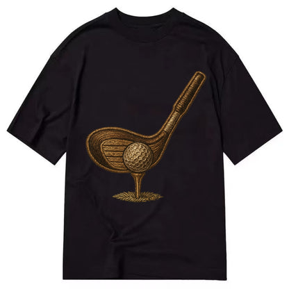 Golf Club and Ball  - Classic T-shirt - Black