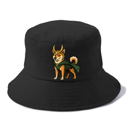 Shiba Inu Loki  - Bucket Hat - Black