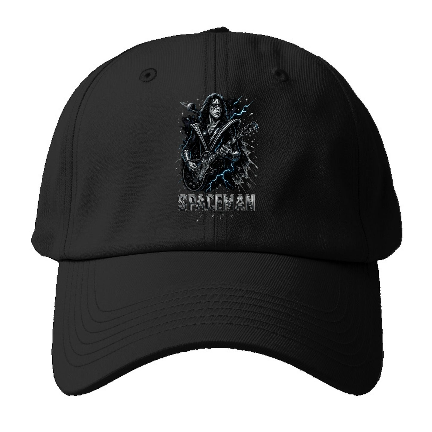 Silver Splash - Baseball Cap For Big Heads - Black