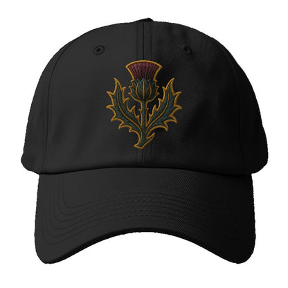 Scottish Thistle  - Baseball Cap For Big Heads - Black