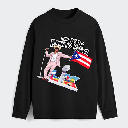 Here For The Bento Bowl - Classic Long Sleeve Shirt - Black