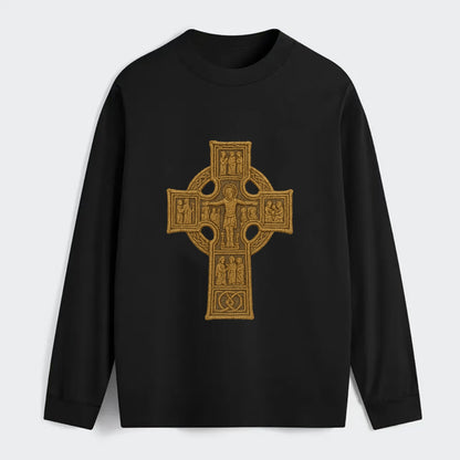 Monasterboice Cross - Classic Long Sleeve Shirt - Black