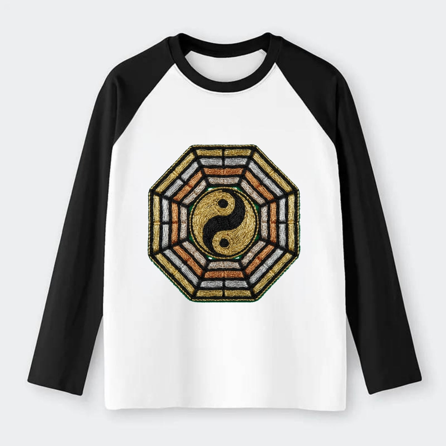 Bagua - Raglan Long Sleeve T-Shirt - Black