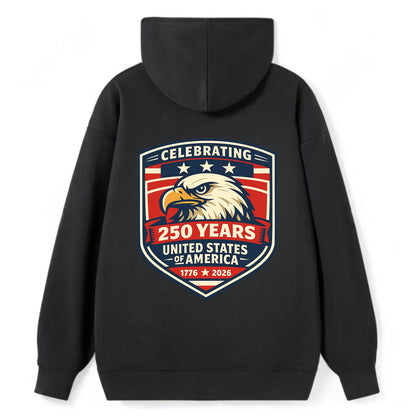 Heritage Eagle Emblem - Classic Pullover Hoodie - Black