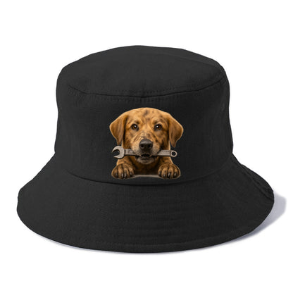 Mechanic Dog  - Bucket Hat - Black