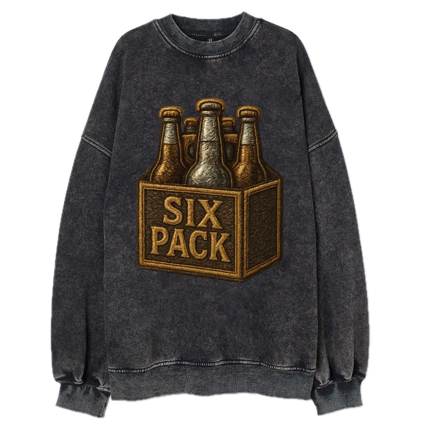 Six Pack  - Vintage Sweatshirt - Black