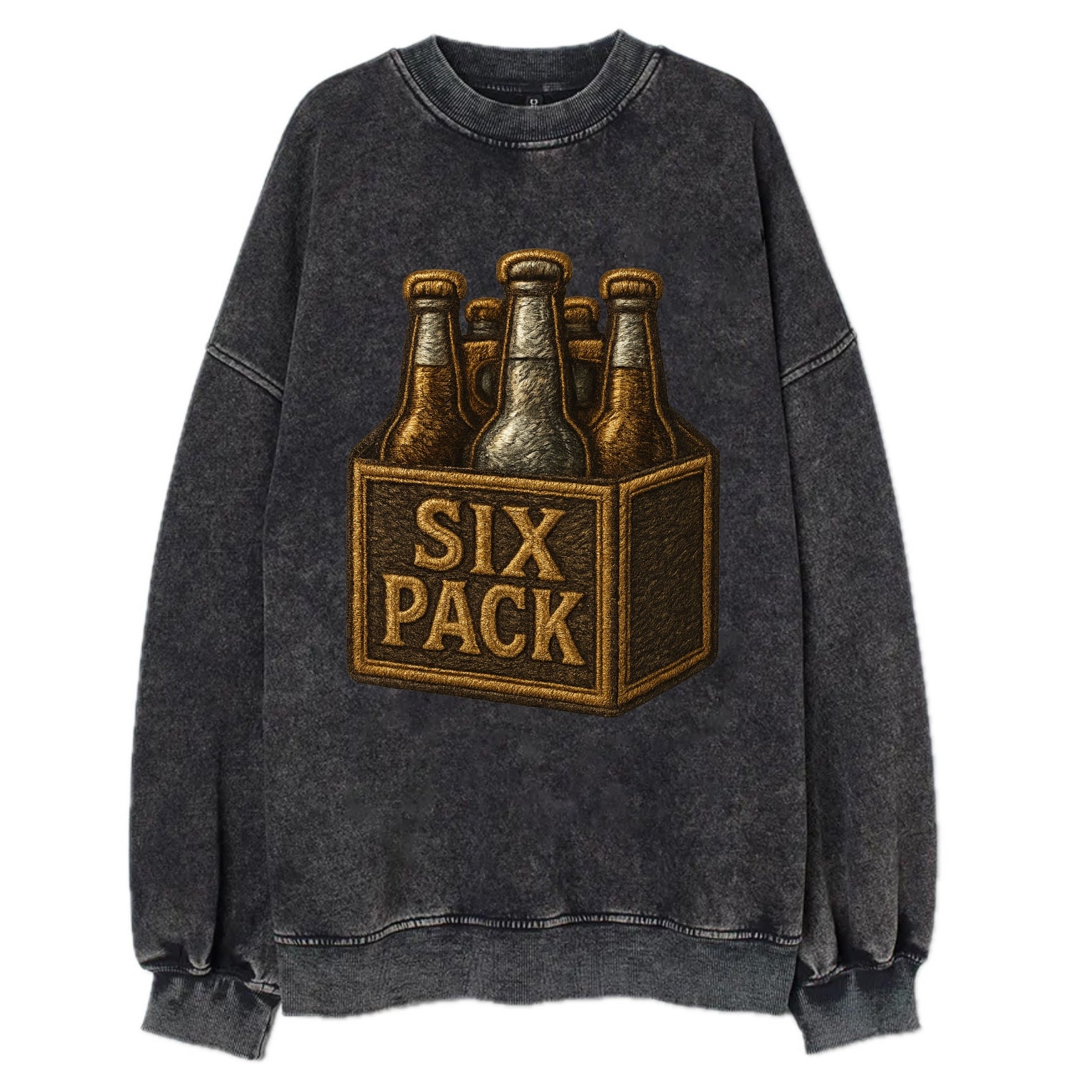 Six Pack  - Vintage Sweatshirt - Black