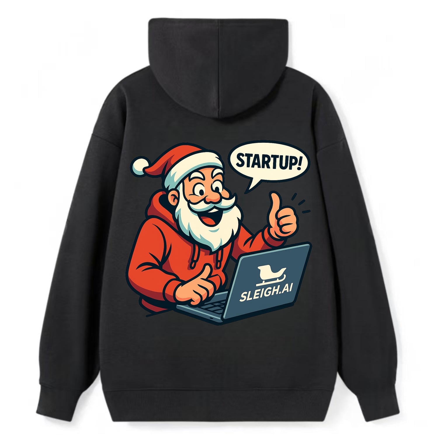Santa Tech Startup CEO - Classic Pullover Hoodie - Black