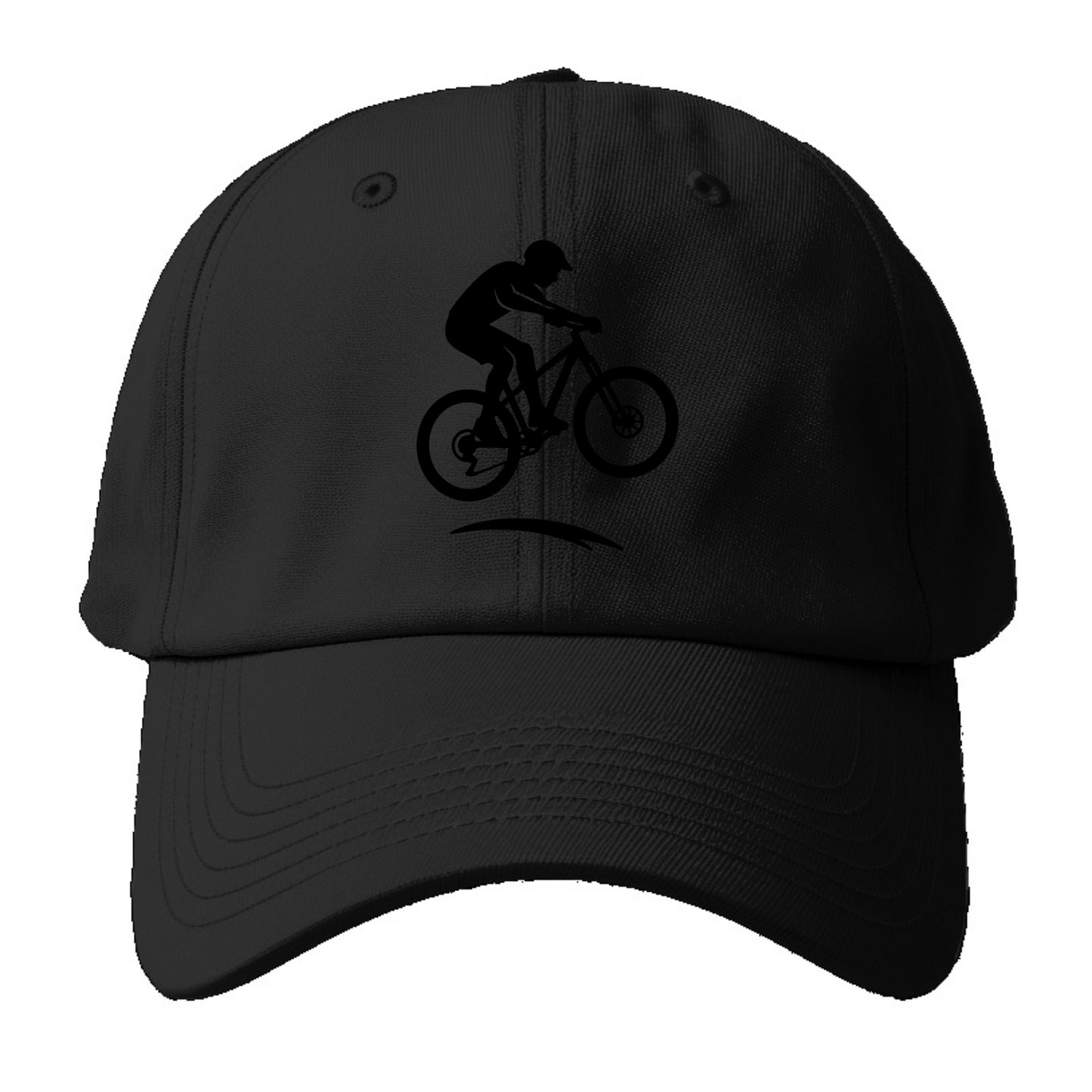 Mountain biker catching air - Baseball Cap For Big Heads - Black