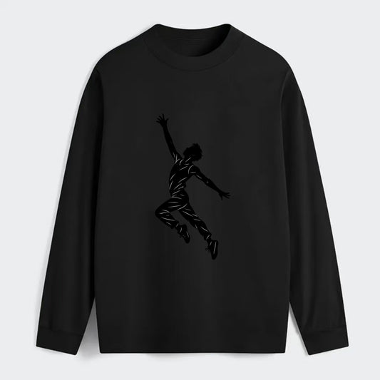 Modern dancer reaching skyward - Classic Long Sleeve Shirt - Black