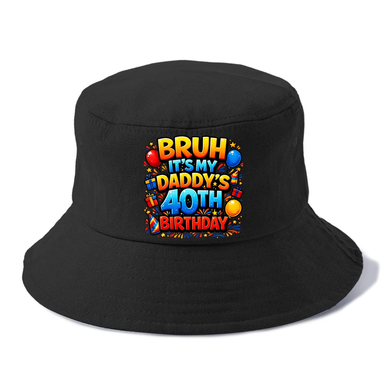 Daddy's 40th Birthday - Bucket Hat - Black