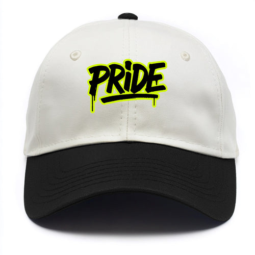 Bold typography design - PRIDE - dignified satisfaction, honor - Two Tone Cap