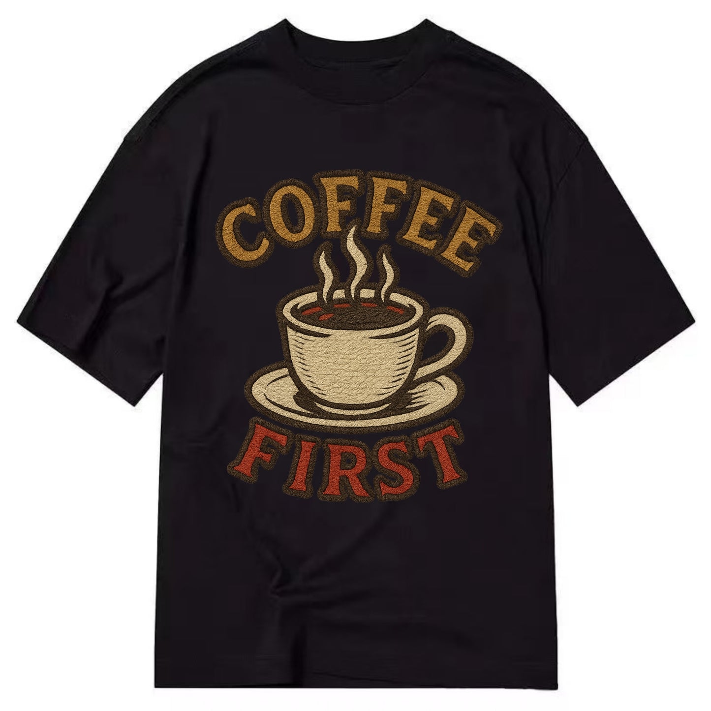 Coffee First  - Classic T-shirt - Black
