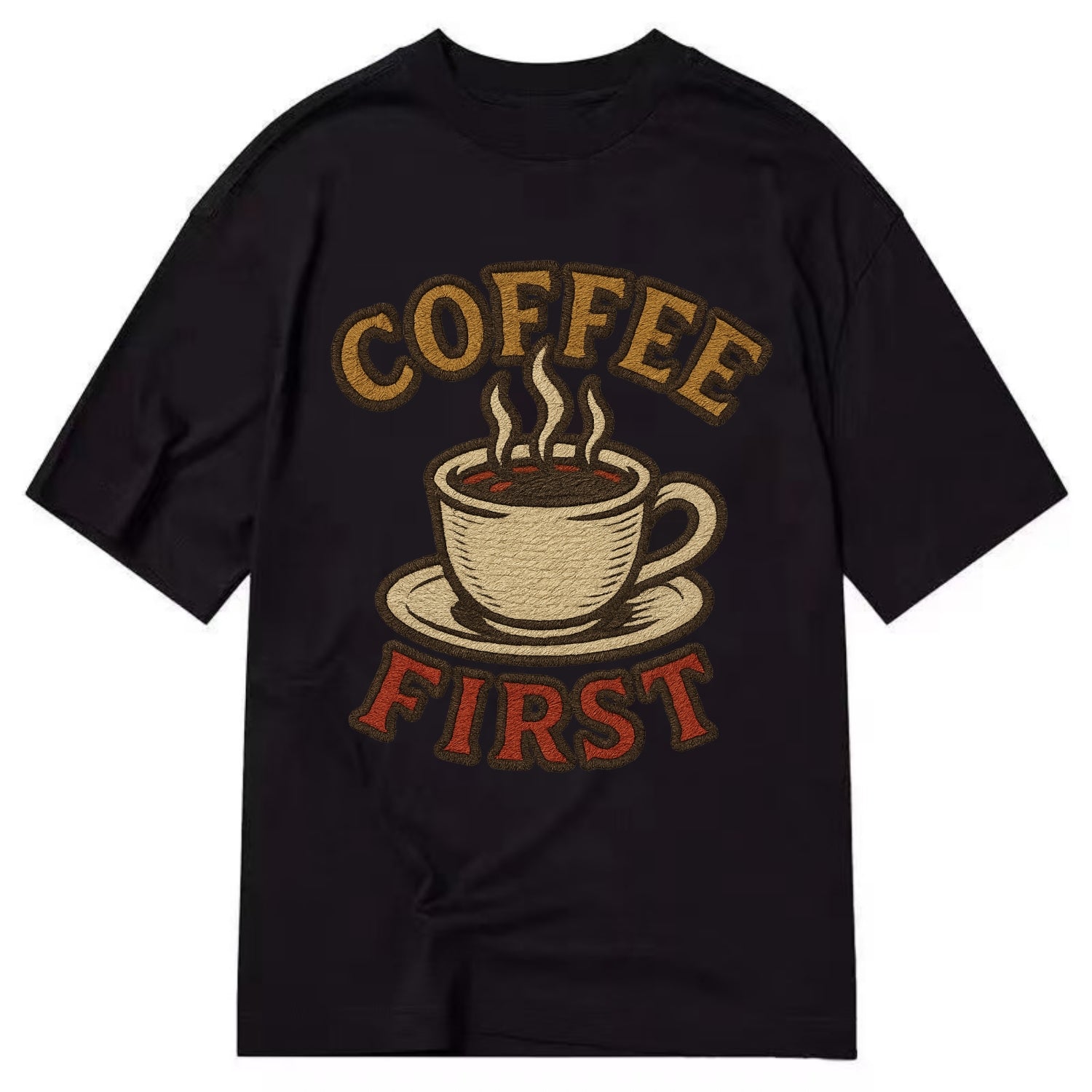 Coffee First  - Classic T-shirt - Black